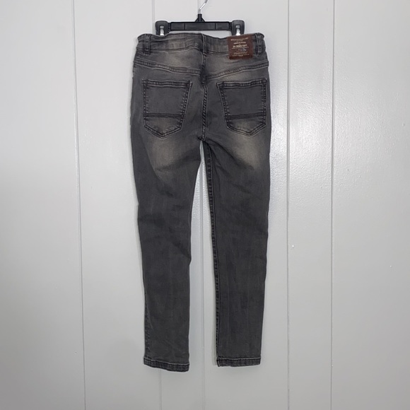 Zara Boy’s Gray Denim Skinny Jeans Size 8 - Picture 2 of 9